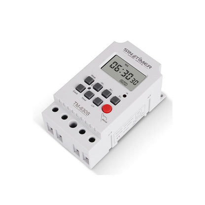 Sinotimer Digital LCD Programmable Timer Switch, 12VDC with 1 Second Interval