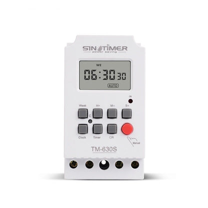 Sinotimer Digital LCD Programmable Timer Switch, 12VDC with 1 Second Interval