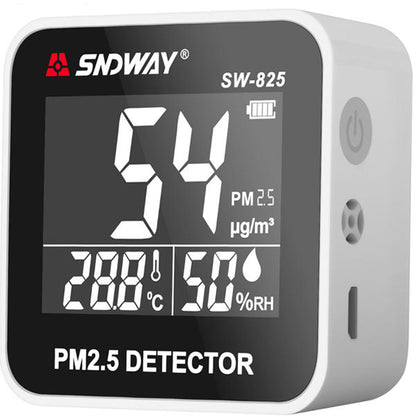 SNDWAY Digital Air Quality Monitor, PM2.5 Gas Detector with Temperature and Humidity