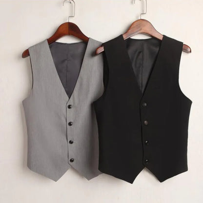 #0710 Summer V-Neck Vest Women Thin Loose Waistcoat Single Breasted Sleeveless Blazer Female Slim Short Vest Femme Slim Buttons