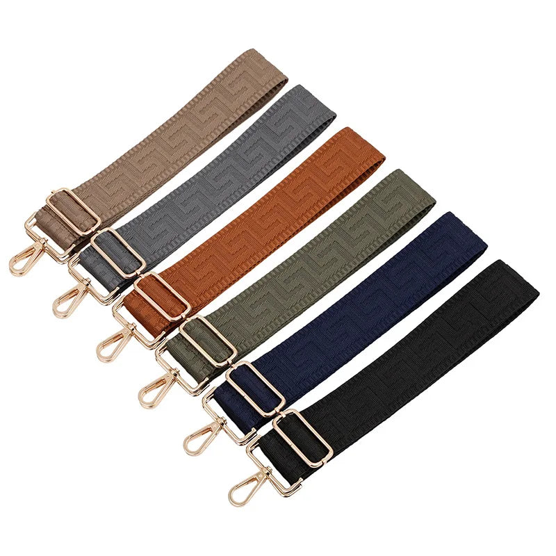 New Solid Color Widen Bag Shoulder Strap Accessories Single Shoulder Oblique Span Adjustable Replacement Long Shoulder Strap