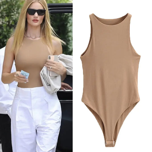 Jumper Body Suit Women Casual Sexy Slim Beach Jumpsuit Romper Girl Bodysuit Solid Brand Suit Clothes Clothing Catsuit Top Para