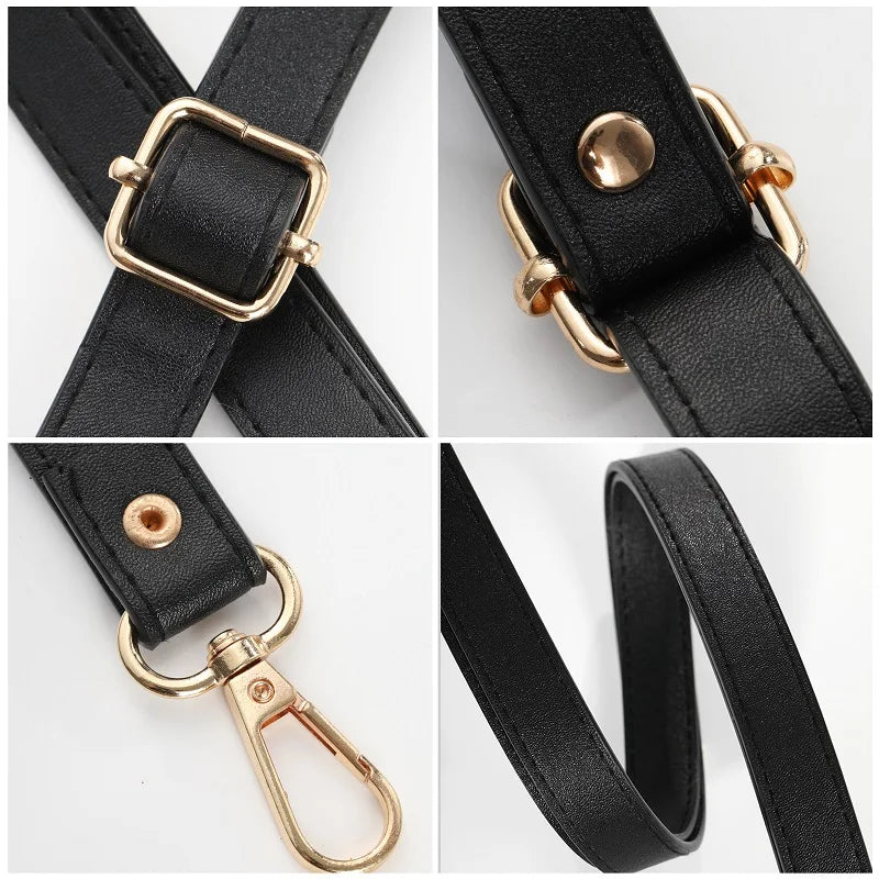 Wholesale Bag Strap For Crossbody Mini Bag Shoulder Strap 130cm Bag Belt Accessories PU Solid Color Handles For Women's Bags Hot