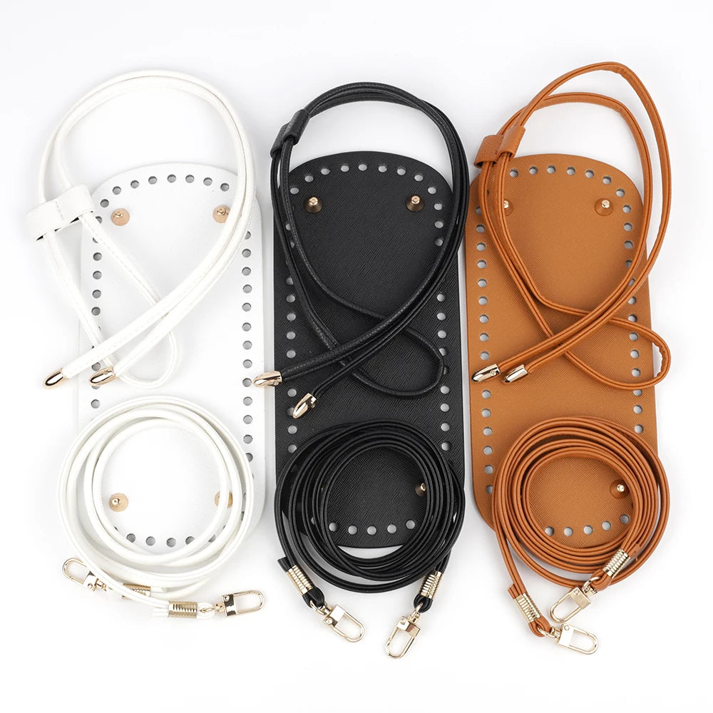 Diy Handmade Handbag Leather Shoulder Strap Woven Bag Set Bag Bottoms With Hardware Package Accessories For Women Bag Backpack