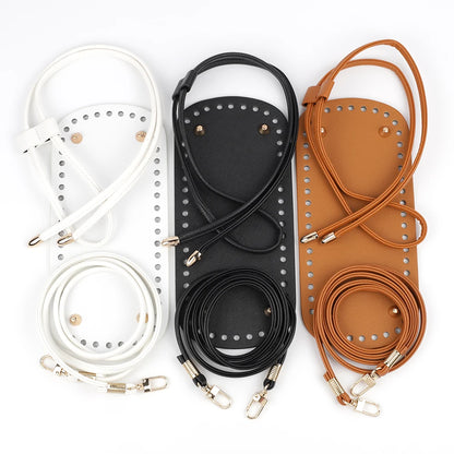 Diy Handmade Handbag Leather Shoulder Strap Woven Bag Set Bag Bottoms With Hardware Package Accessories For Women Bag Backpack