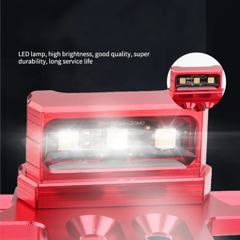 Universal 12V Motorcycle 3 LED License Plate Light Mini Motorbike Frame Rear Tail Number Light Waterproof Signal Decorative Lamp