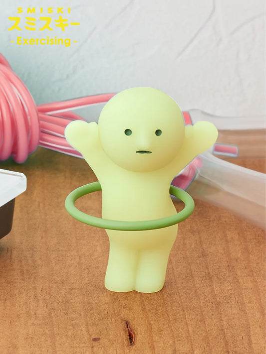 SMISKI Exercising Series Blind Box Toys Kawaii Anime Action Figure Mystery Box Cute Dolls Creative Luminous Girls Gift