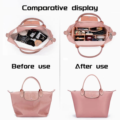 handbags accessories Insert Lining Cosmetic Bag Fits For LongChamp,Handbag Support Liner Organizer Makeup Pouch