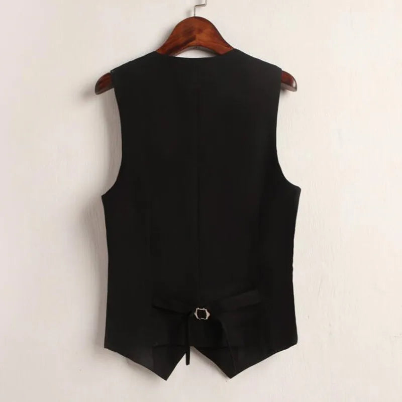 #0710 Summer V-Neck Vest Women Thin Loose Waistcoat Single Breasted Sleeveless Blazer Female Slim Short Vest Femme Slim Buttons