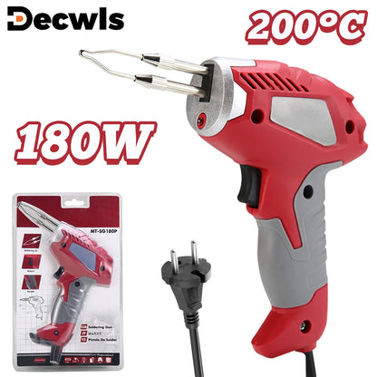 180W Soldering Iron 220V EU Industrial Grade Rapid Heat Welding Tool, Professional Soldering Gun, Home Electric Welding Machine