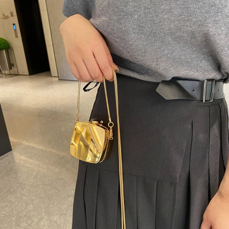 Women Acrylic Evening Clutch Bag Handbag Shoulder Crossbody Bags Wedding Prom Party Purse with Detachable Chain 517D