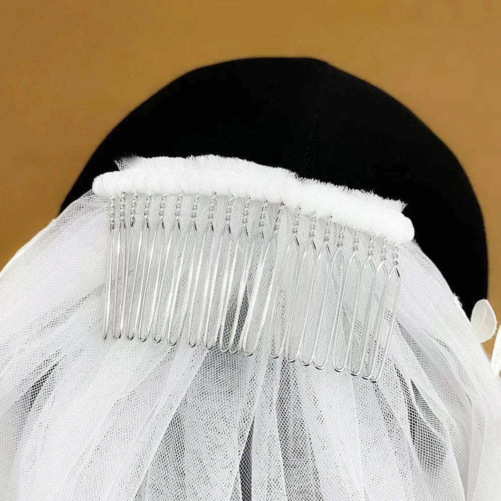 NZUK cheap Real Photos 3M or 2M White/Ivory Wedding Veil One-layer long Bridal Veil Head Veil Wedding Accessories Hot Sell