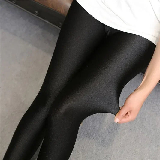 Lady Push Up Slim Leggings Fashion New Style Shine Legging Girl Black Leggings Summer Autumn Fitness Pant