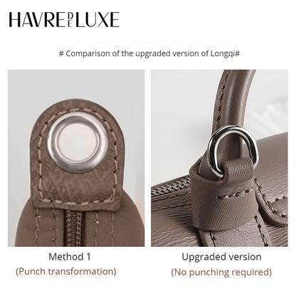 HAVREDELUXE Bag Strap For Longchamp Mini Bag Shoulder Strap Bag Free Punching Modification Bag Strap Accessories