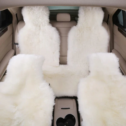 Universal Faux Fur Warm Car Back Seat Cover Mat Plush Auto Long Wool Front Seats Cushion for Toyota Volkswagen BMW Ford Mazd