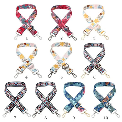 Nylon Colored Bag Strap Women Handbag Belt Wide Shoulder Bag Strap Replacement Adjustable Bag Strap Bag Accessories