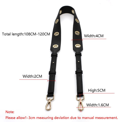 TINBERON Straps For Bags Women's Fashion Wide Shoulder Strap Leather Bag On Belt Accessories For Handbags Woman Luxury Bag Strap