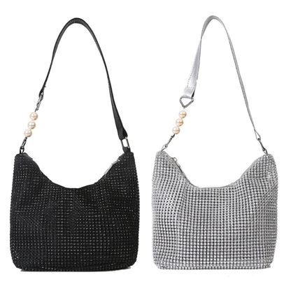 Sparkly Rhinestone Shoulder Bag Bridal Evening Clutch Wedding Prom Party Club Handbag Women Daily Casual All-match Crossbody Bag