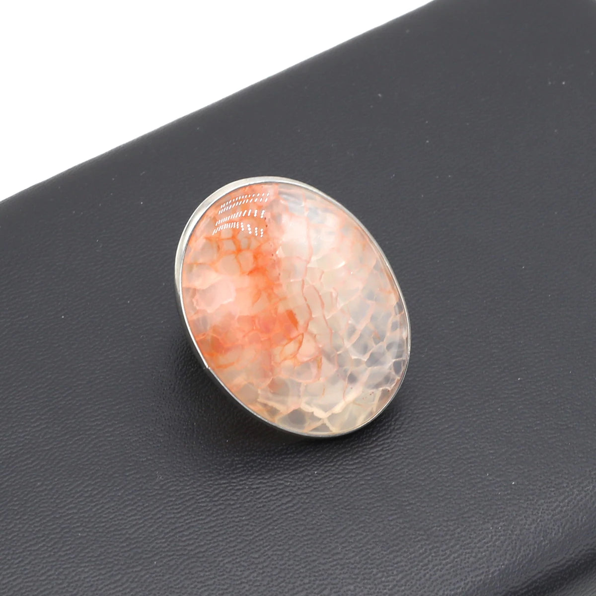 Natural Agates Stone Rings Oval Shape Colorful Big Size Stone Rings Fine looks for Women Men Jewelry Party Gift Wholesal 30x40mm