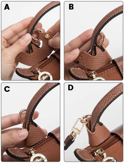 Bag Strap For Longchamp Mini Bag Free Punching Modification Transformation Accessories for Mini Bag Punch-free Bag Strap