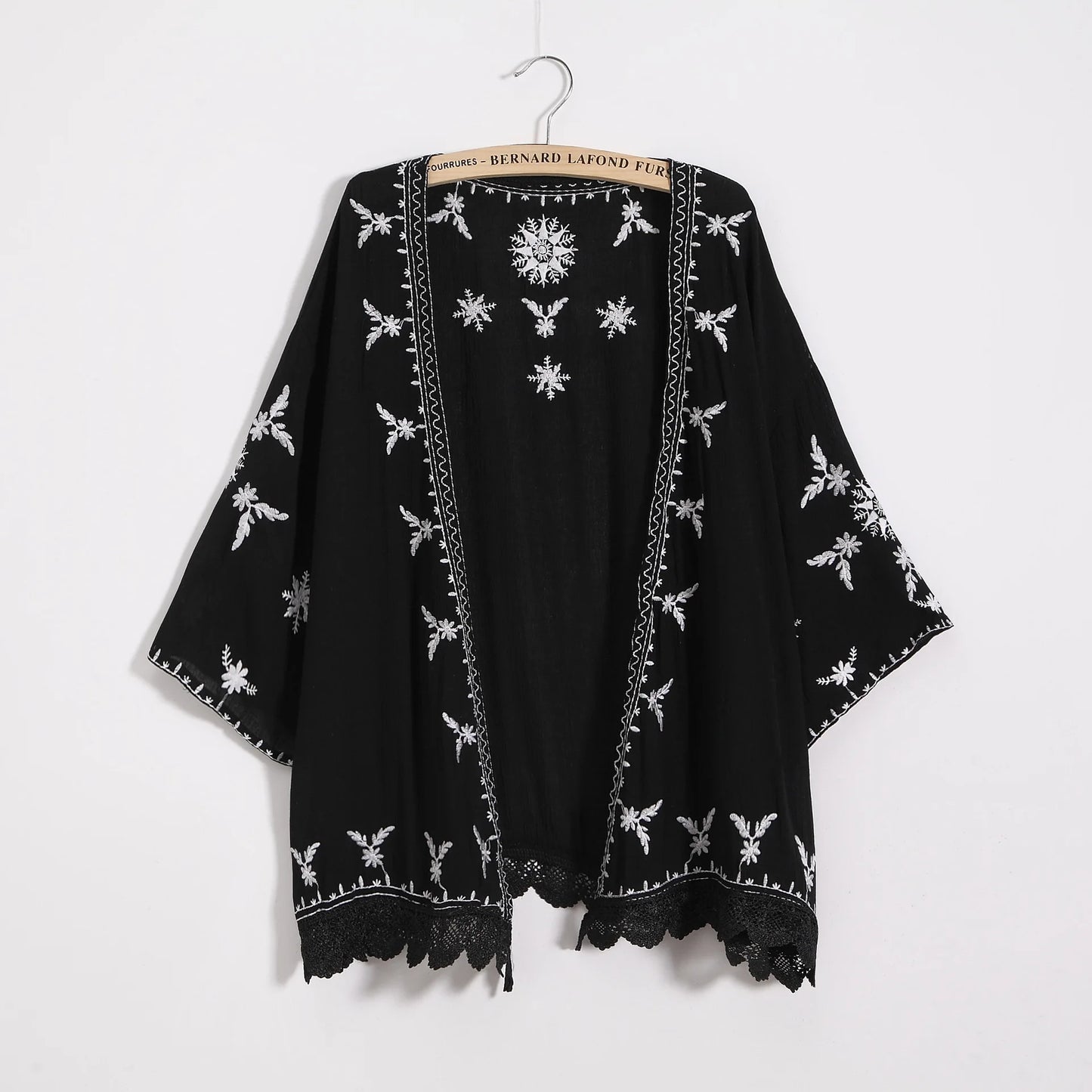 Women Embroidery Kimono Cardigan 2023 Boho Fashion Summer Shawl Shirt Blouse Sunscreen Lace Loose Tops Outwear Blusas Feminina