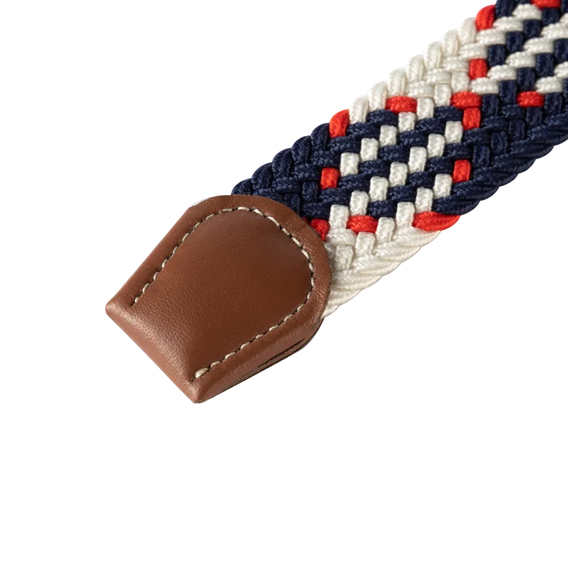 Blue Black Female Casual Knitted Pin Buckle Men Belt Woven Canvas Elastic Expandable Braided Stretch Belts Women Jeans 60colors