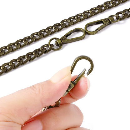 120cm Metal Chain Golden Silvery Black Aluminum Chain For Jewelry Making Findings Bag Chain Strap Handle Replacement Chains