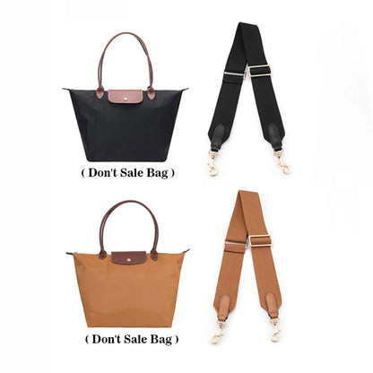 Bag Strap For Longchamp Bags Adjustable Length Canvas Wide Shoulder Strap Crossbody Straps Belt Replacement Bag Accessories