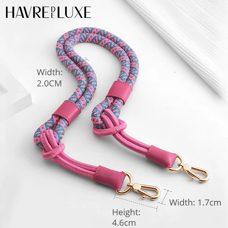 HAVREDELUXE Bag Strap For Longchamp Mini Bag Modified Strap Rope Free Punching 78cm Shoulder Strap havredeluxe