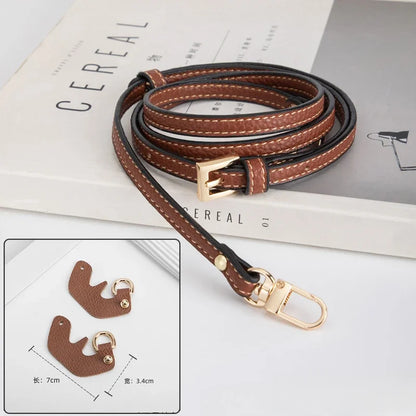 leather crossbody bag small Bag Straps Set For Long champ Leather Accessories Diy Mini Transformation Punch Free Shoulder Crossbody Conversion 109-129cm