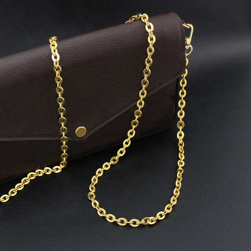 TINBERON Chain Straps High-end Woman Bag Metal Chain Fashion Bags Accessory DIY Bag Strap Replacement Luxury Brand Chain Straps