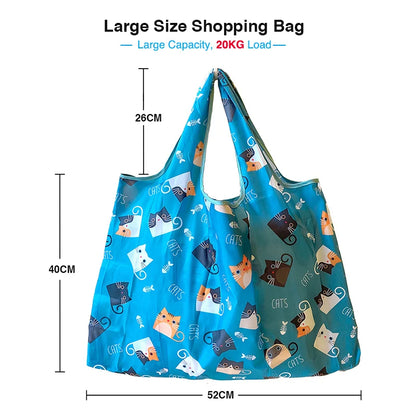 Big Reusable Grocery Bags Large-Capacity Shopping Bags Women's Bags High-Quality Handbags Washable Tote Bags Solid Colors