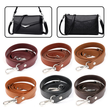 Leather Bag Strap Adjustable Wide Strap  Women Shoulder Crossbody Bag Belt Bag Part Accessories Female Messenger Bag Strap 120cm