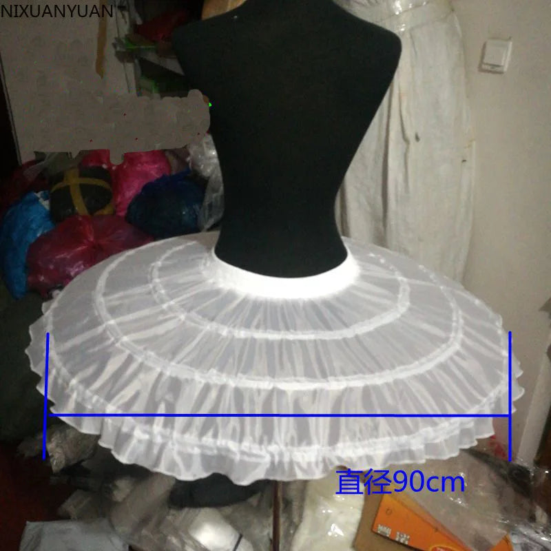 Wholesale Ball Gown Ballet Underskirt Short Dress Cosplay Petticoat Three Bones Puffy Lolita Petticoat Rockabilly Crinoline