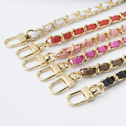 Multicolor Bag Chain Accessories Gold Silver Women Shoulder Bag Chain Metal Bag Chain Strap Crossbody Bag Belt Chain for Handbag