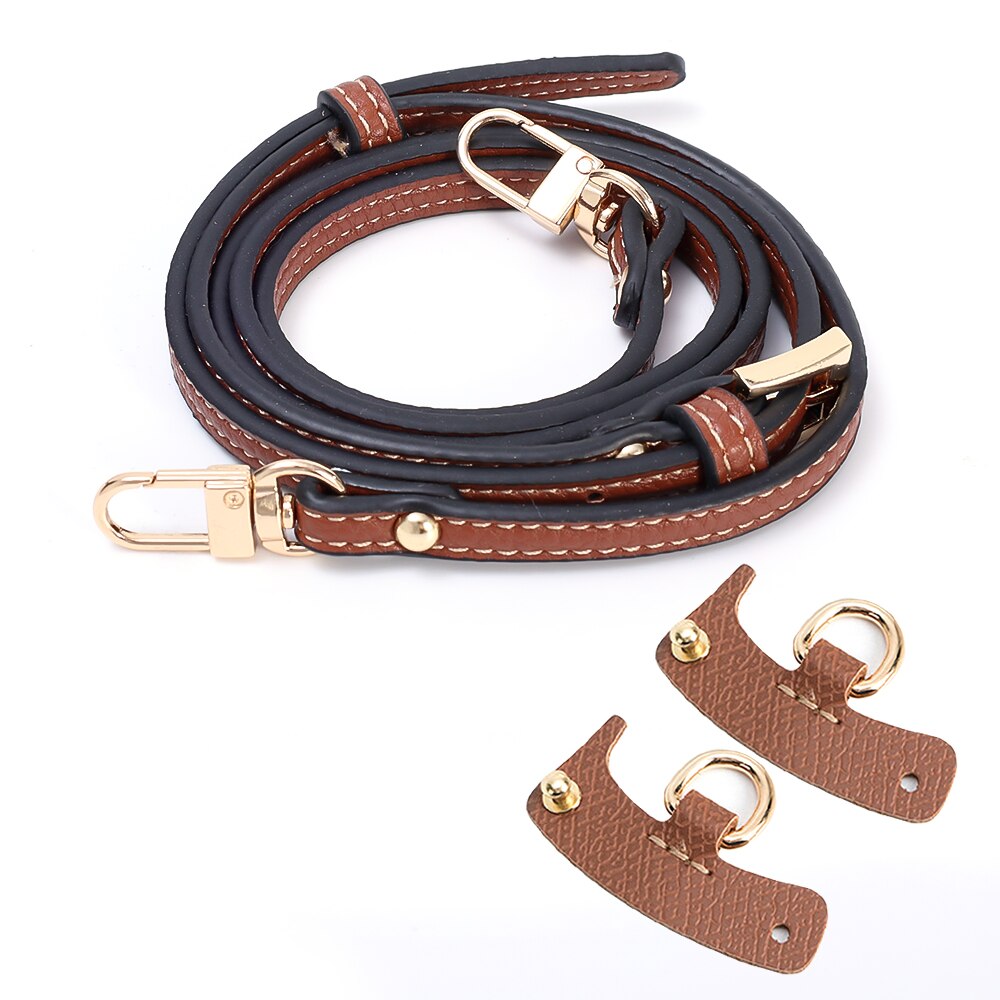 Style with Punch-free Genuine Leather Shoulder Strap