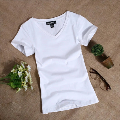 MRMT 2024 Women's T Shirt Women Short Sleeved Slim Solid Color Simple Pure Tee Womens T-Shirt For Female Women T shirts