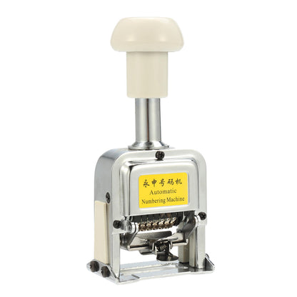 Self-Inking Automatic Numbering Machine Stamp: 7-Tool Set