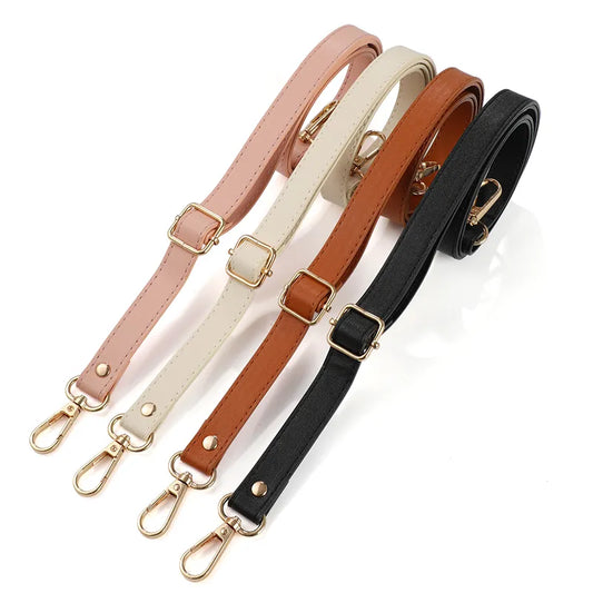 130cm Long Adjustable PU Leather Bag Strap For Crossbody 1.8cm Wide Shoulder Bag Strap Replacement Accessories For Handbags New