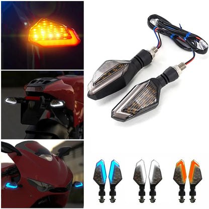 2PCS Turn Signals Motorcycle LED Lights DRL Daytime Running Lights Energy Saving Easy Installation Motorcycle Parts