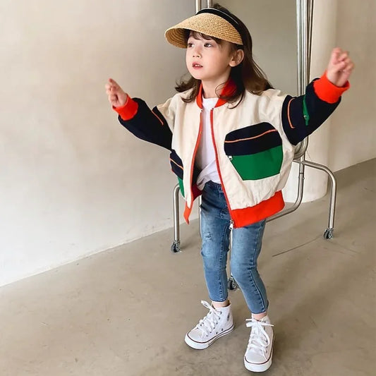 Baseball Jacket Coat  Big Kids Teens Fashion Children Outwear Coats Clothes for Teens Girls Boys Cardigan 4 To 12 Summer Spring