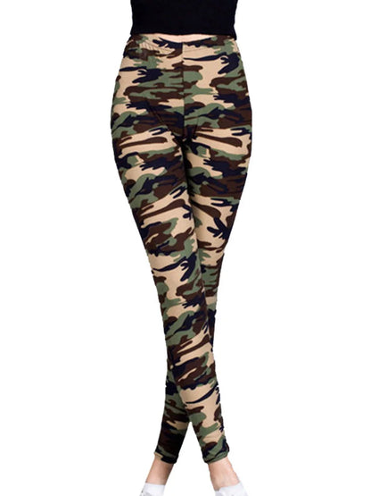 CUHAKCI New Brands Women Leggings High Elastic Skinny Camouflage Legging Spring Autumn Leggins Slimming Women Leisure Pant