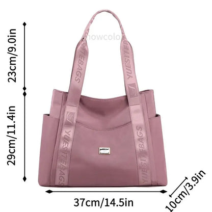 Tote Bag Handbag Shoulder Bag for Women Nylon Waterproof Large Capacity Shopping CrossBody Bag Ladies Messenger Bag