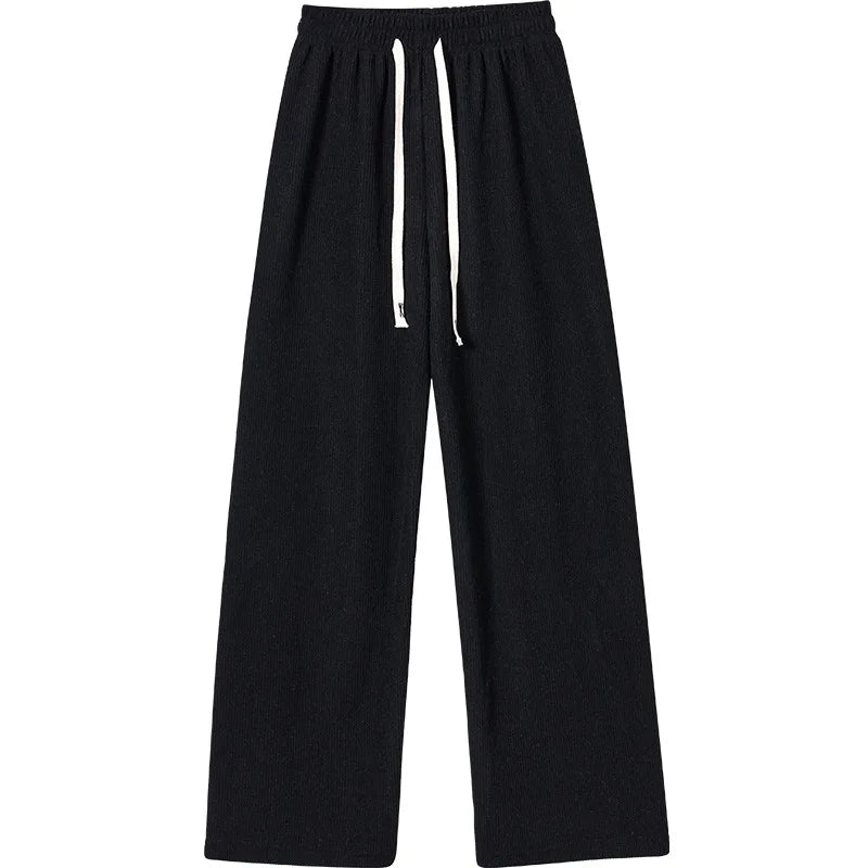 Women Long Pants Spring Autumn Women Elastic Waist Stright Long Wide leg pants 2023 Casual Female Long Pants Trousers