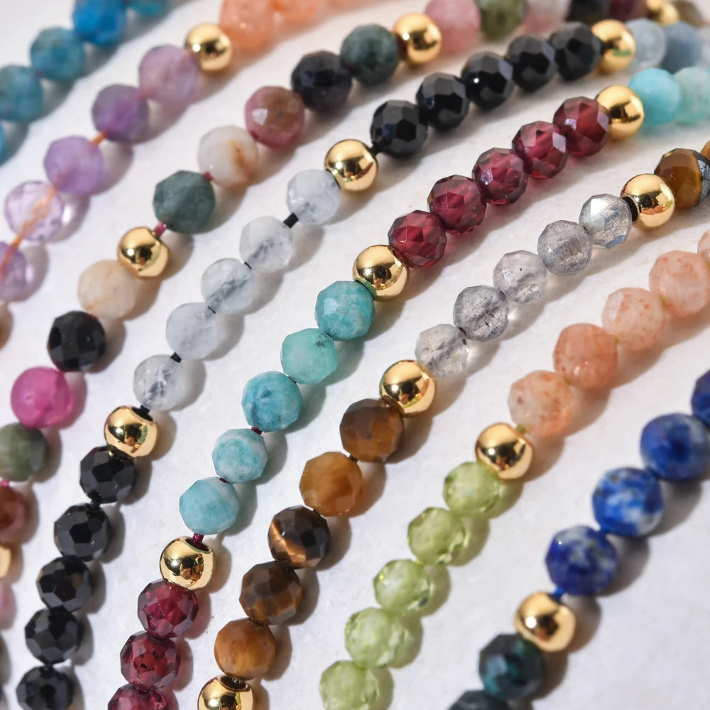 ZMZY Minimalism Boho Design Small Beads Natural Stone Bracelets Women Energy Stone Handmade Quartz Pulsera Jewelry