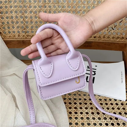 Kids Mini PU Leather Crossbody Bag Fashion Cute Little Girl Small Coin Pouch Purses Handbags Casual Toddler Purse Tote