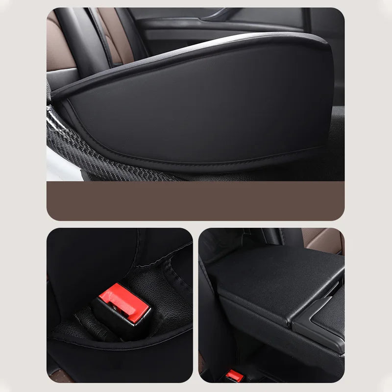 Full Set Universal Leather Car Seat Covers For Mitsubishi L200 ASX Alfa Romeo Stelvio Ssangyong Korando Audi A6 C8 A5 Sportback