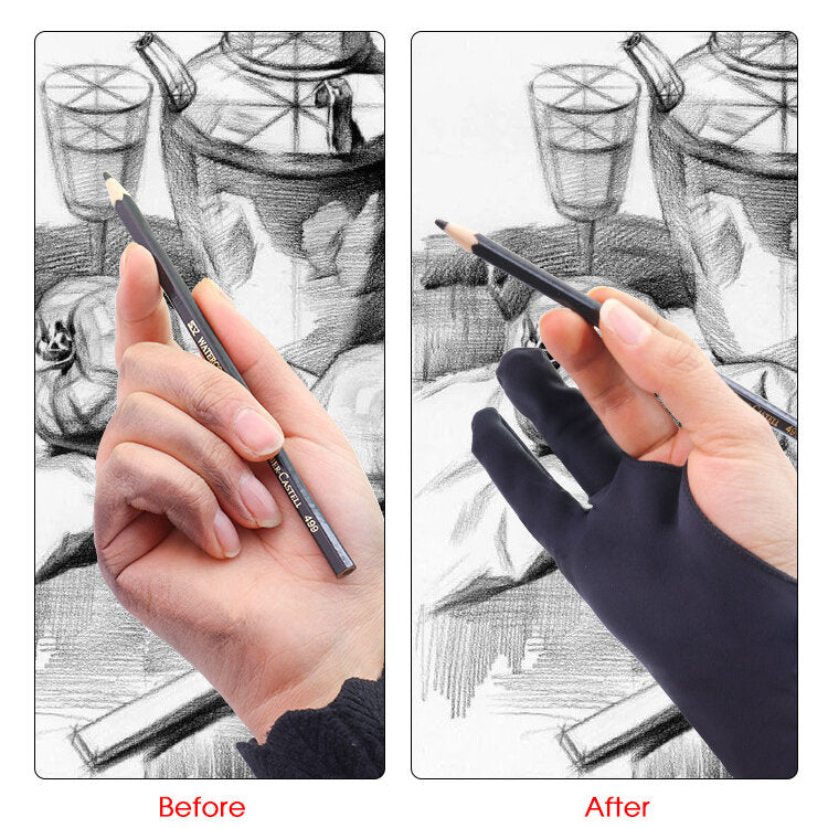 Versatile Anti-Fouling Drawing Gloves for Graphics and Tables