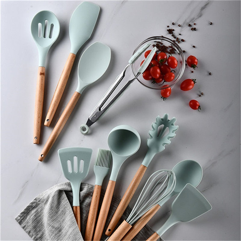 12-Piece Silicone Kitchen Utensil Set – High Quality Kitchenware