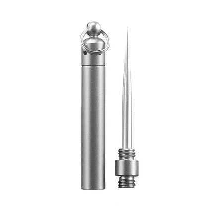 Titanium Outdoor Multi-Use Tool: Portable Toothpick, Bottle Opener, Fruit Fork